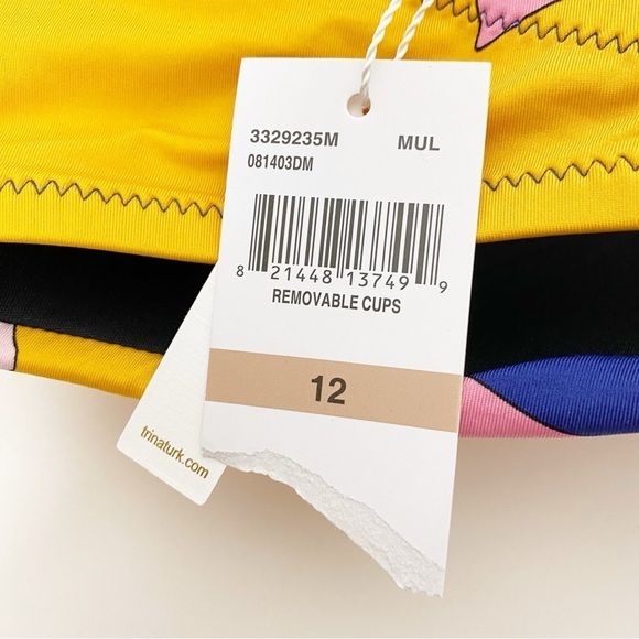 Trina Turk Breeze High Waist Bandeau Bikini Set - Picture 5 of 8